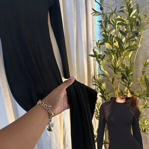 Black Long Sleeve Jumpsuit